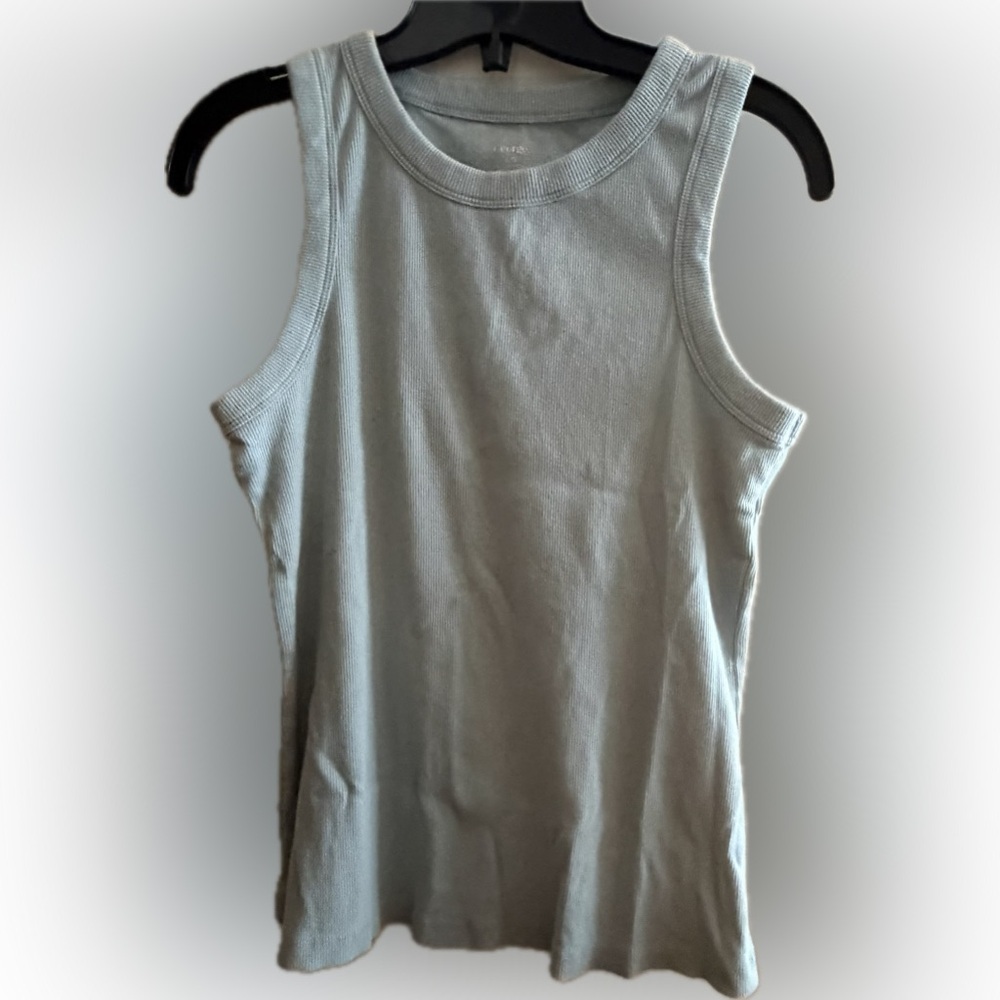 3 for $20 ⭐️ George Ribbed Tank Top – Large – Light Blue